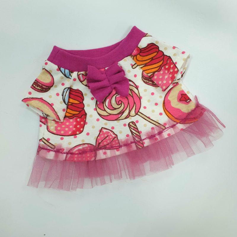 Платье на кошечку Ли Ли 27 см " Пироженка"( розовое)