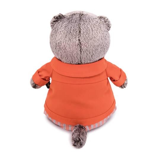 Кот Басик в оранжевой куртке и штанах 30 см